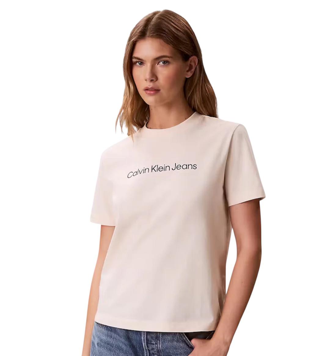 CALVIN KLEIN LOGO CLASSIC  T-SHIRT DONNA - LV047C912G