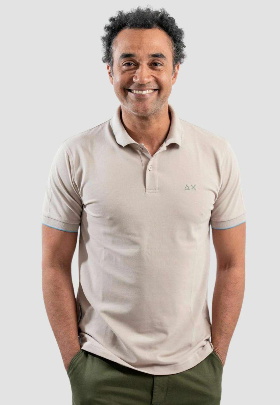 SUN 68 POLO SMALL STRIPE   -A36111