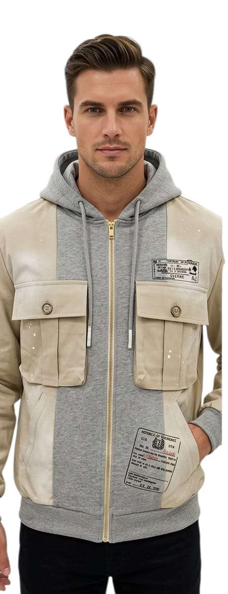 G2 FIRENZE FELPA   - INTARSI JACKET