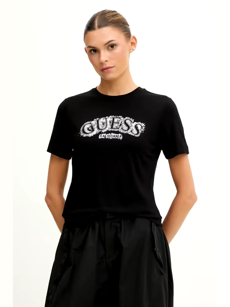 GUESS LEONA T-SHIRT  DONNA  -V6GI15K2982