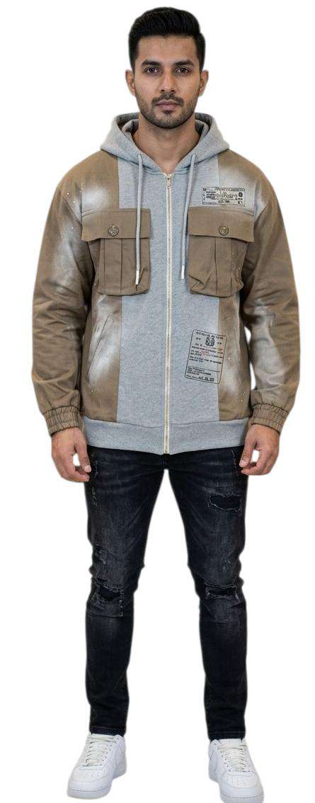G2 FIRENZE FELPA   - INTARSI JACKET