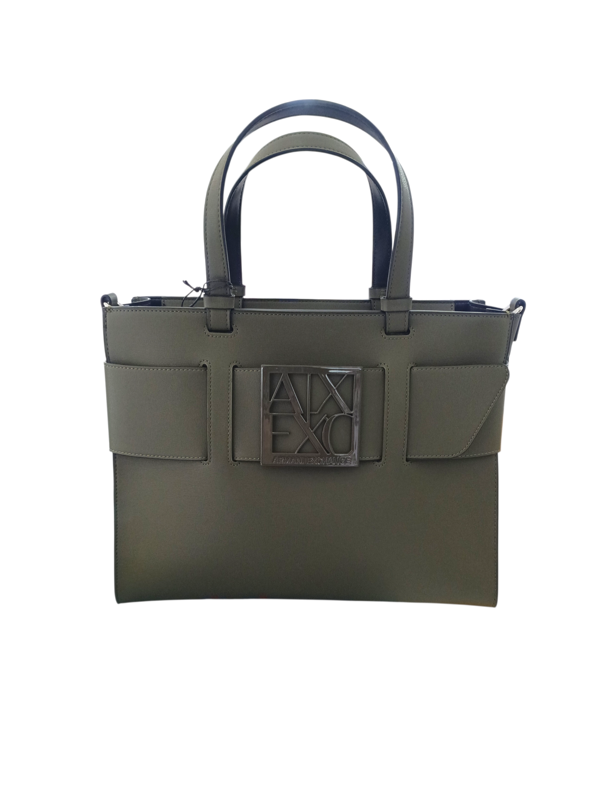 ARMANI EXCHANGE Borsa a tracolla nera da donna in pelle sintetica