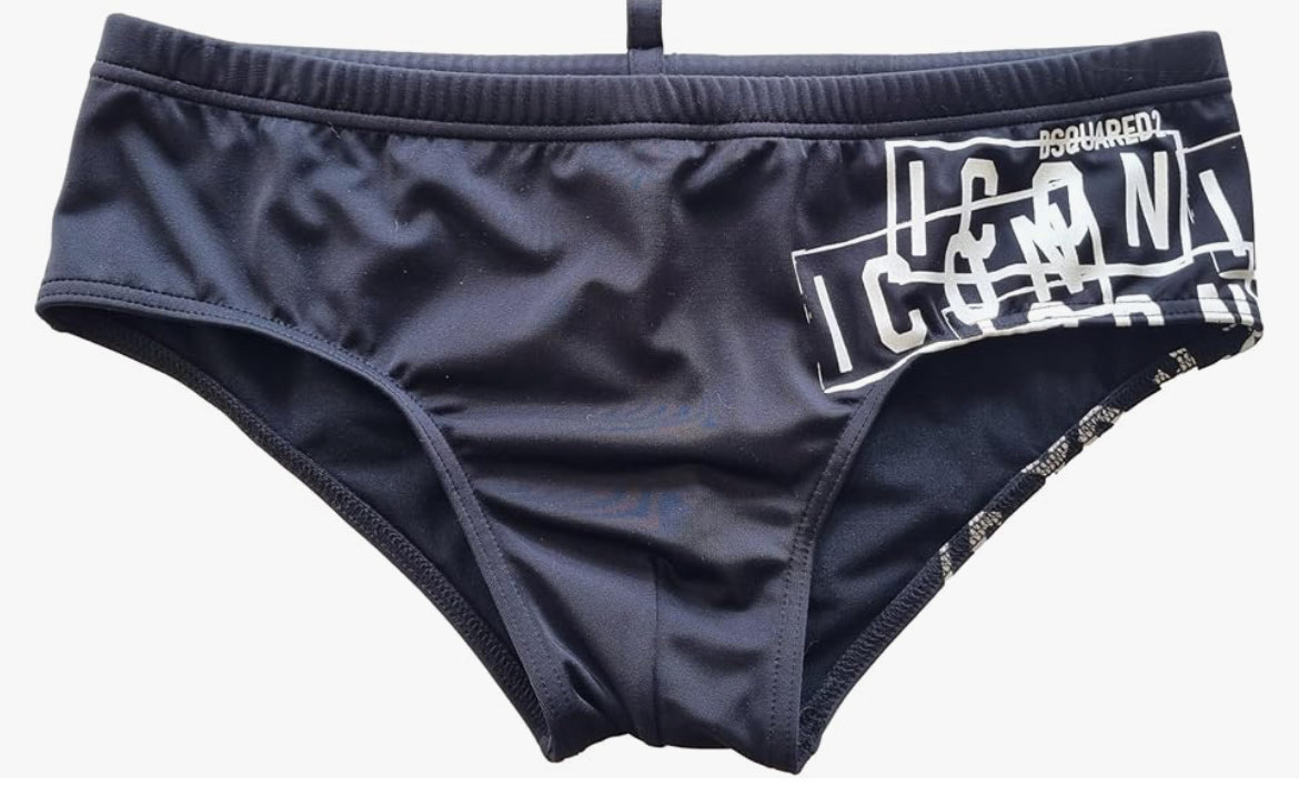 DSQUARED Slip mare con dettaglio logo