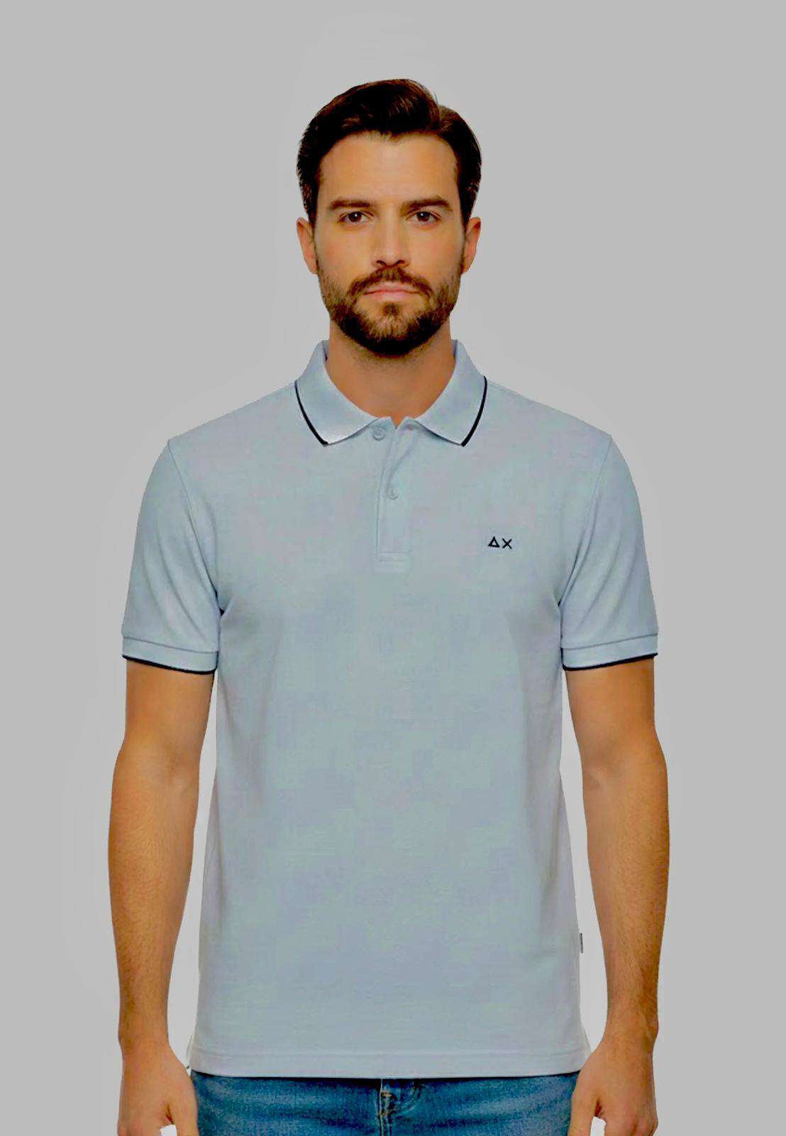 SUN 68 POLO SMALL STRIPE   -A36111