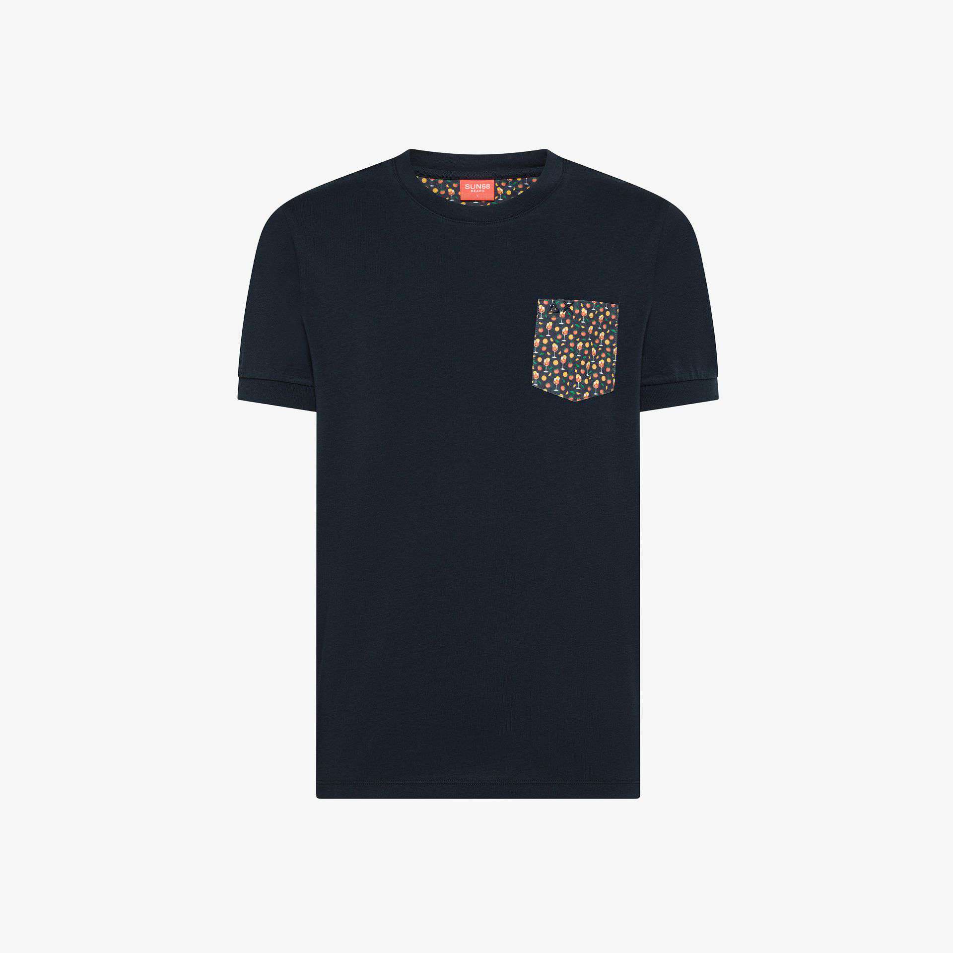 SUN 68 T-SHIRT POCKET BEACH   UOMO   - T36143
