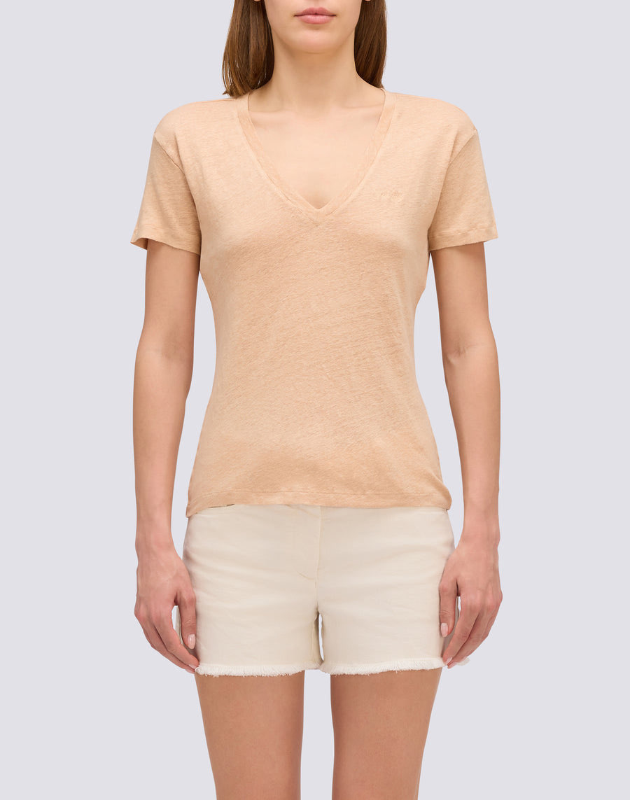 SUNDEK V-NECK T-SHIRT DONNA  -W967TELI800
