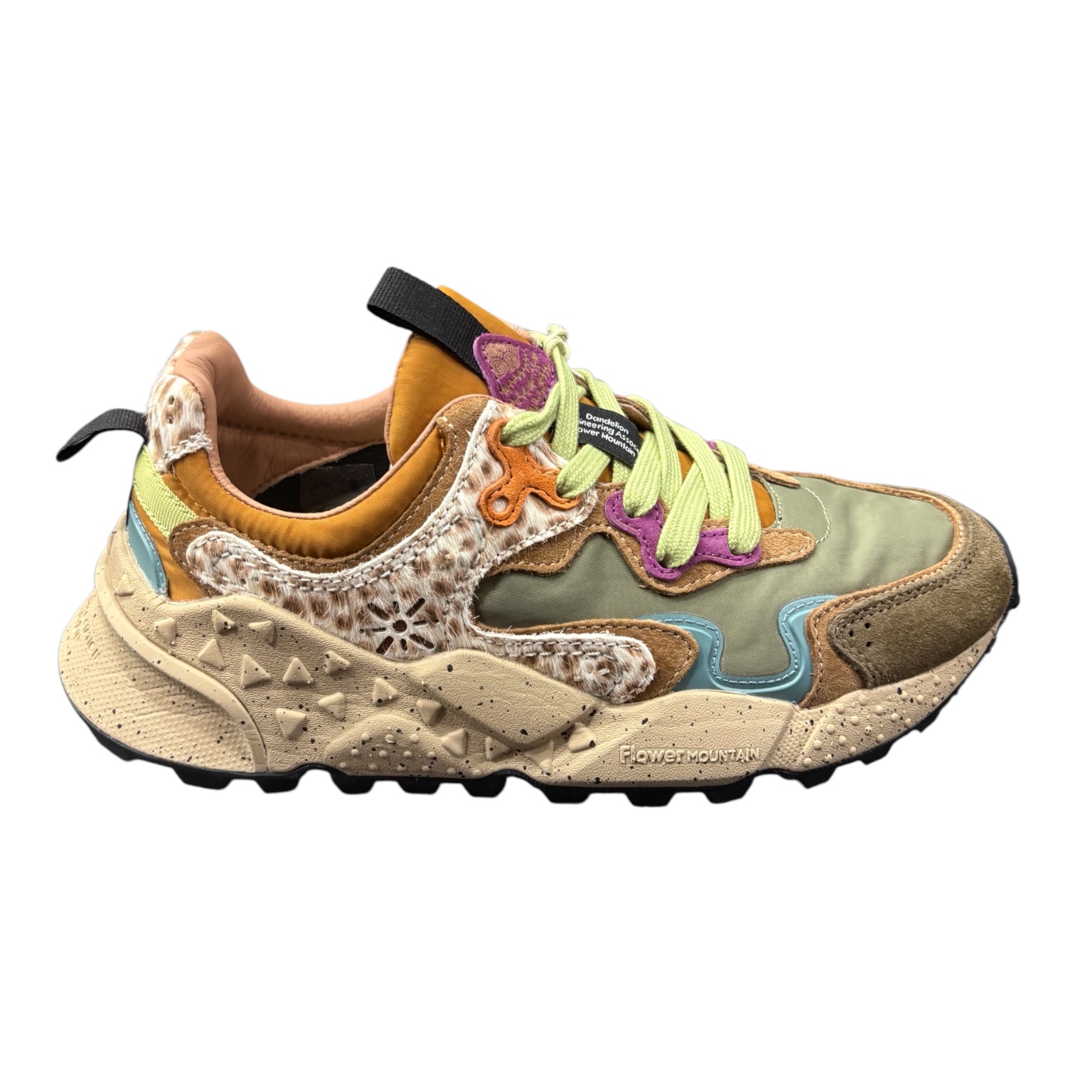 FLOWER MOUNTAIN RULIS UNI SUEDE NYLON PONY BLACK