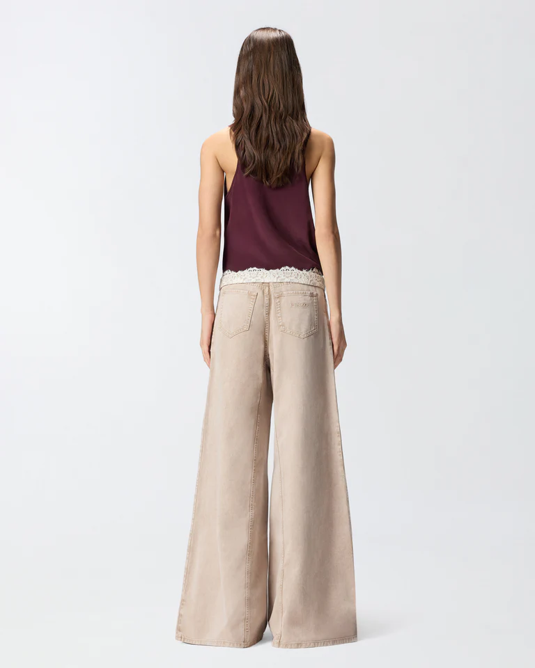 PINKO 106462 A364 WINONA WIDE LEG PIZZO