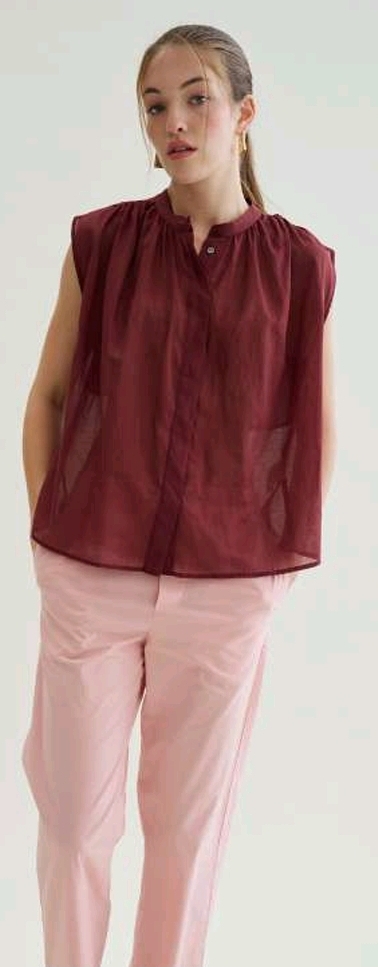 floor Camicia mussola senza maniche