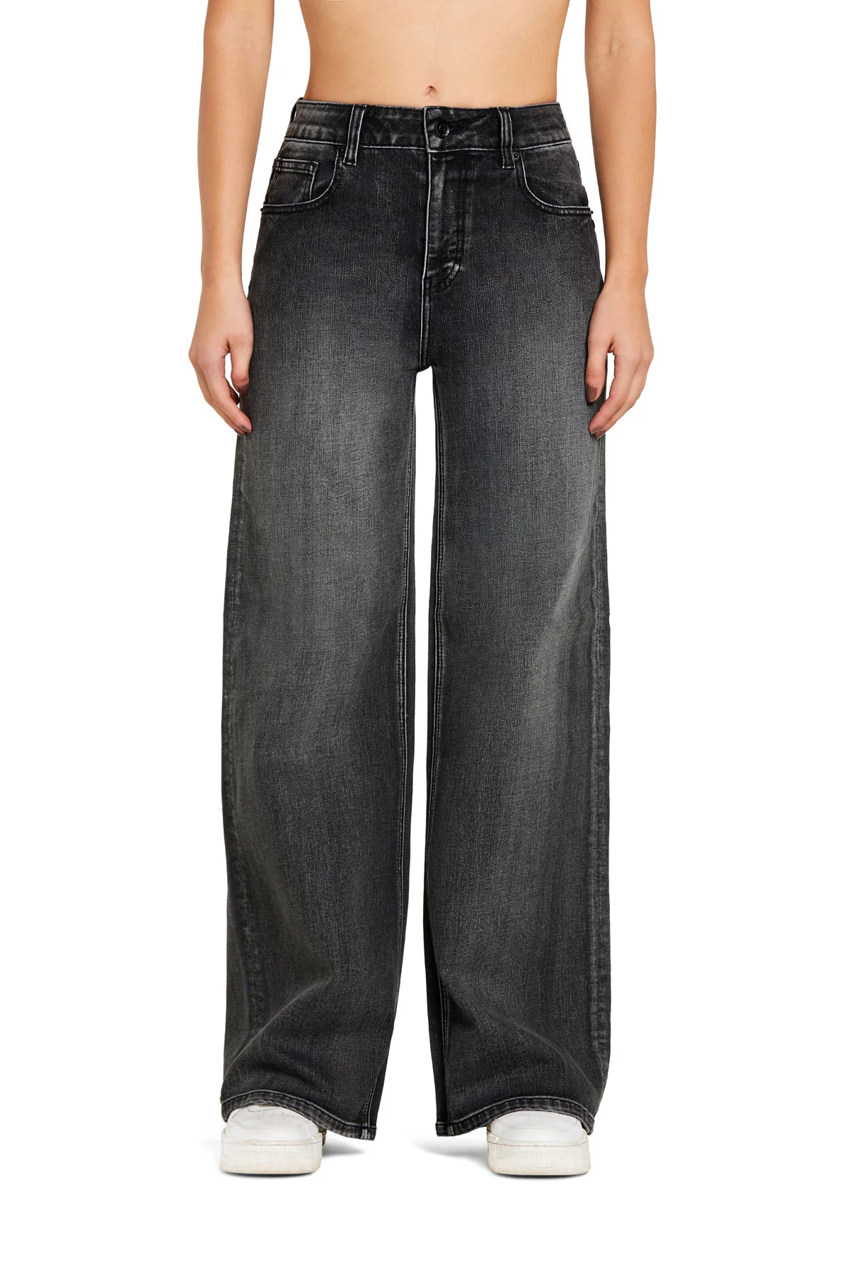 take two doll denim flare lav grey
