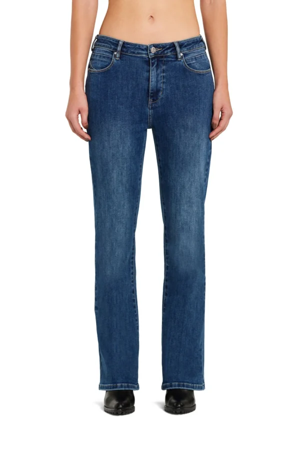 take two layra denim flare stretch lav medio