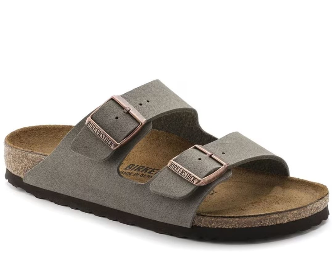 birkenstock Arizona Birko-Flor Nubuck - Stone