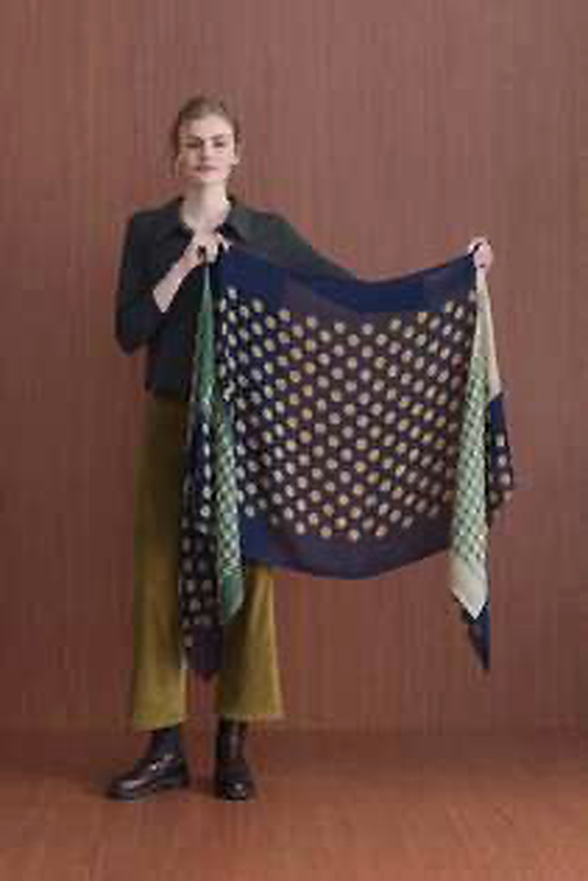 nice things paloma WOOL FOULARD NAVY