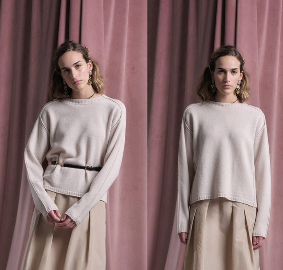 floor MAGLIA GIROCOLLO CON NERVATURE