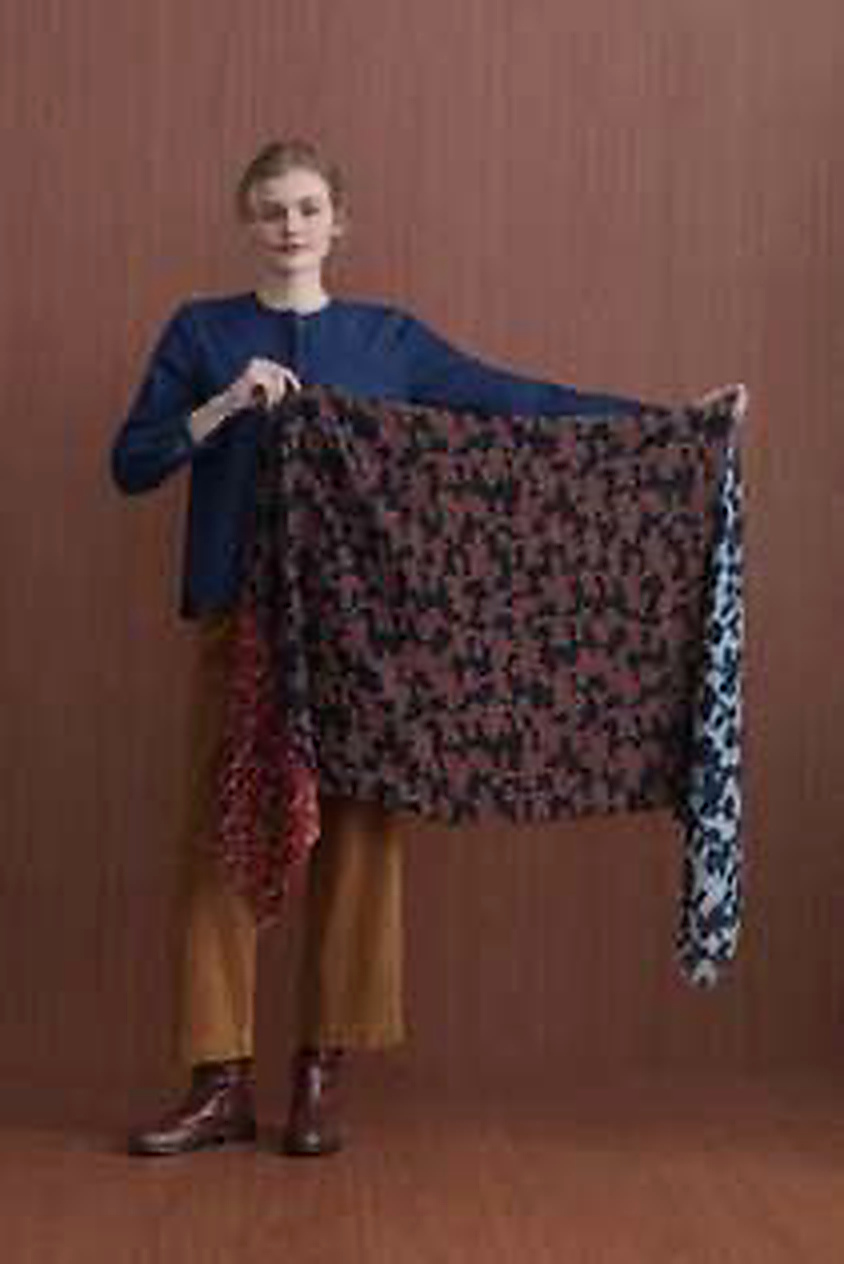 nice things paloma WOOL FOULARD BLACK
