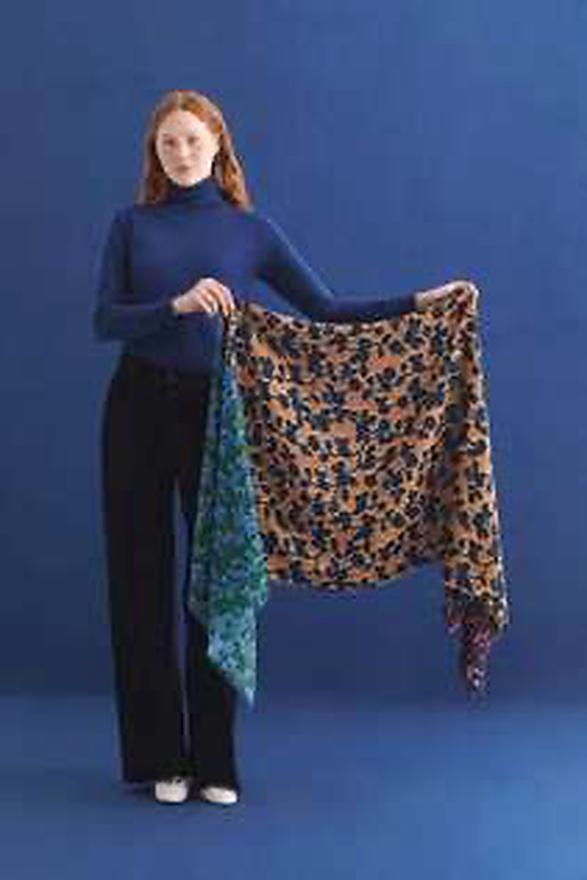 nice things paloma WOOL FOULARD OCHRE