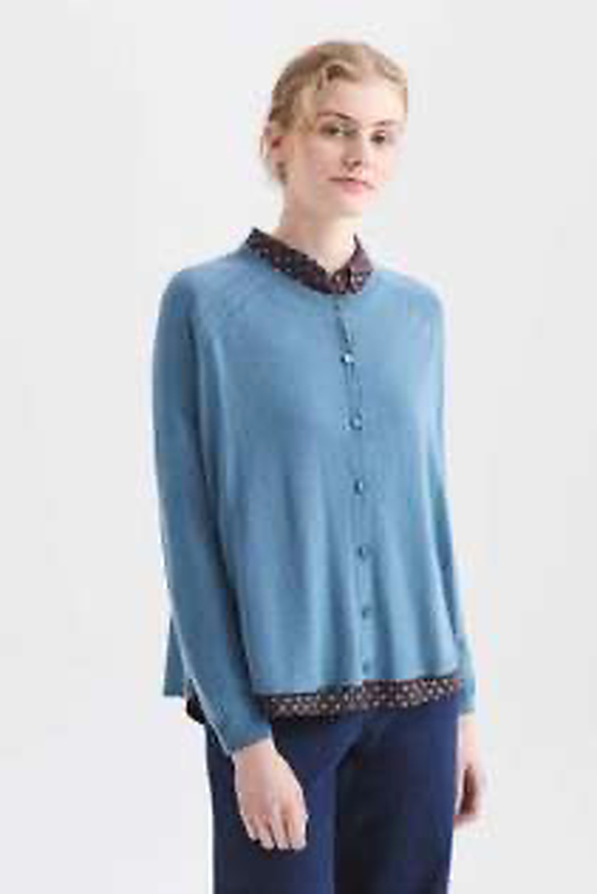 nice things paloma BASIC A-LINE JACKET MEDIUM LIGHT BLUE