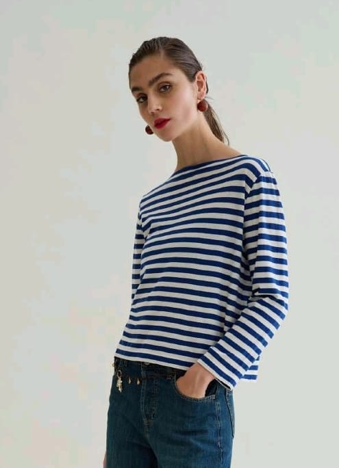 floor T shirt rigata manica lunga