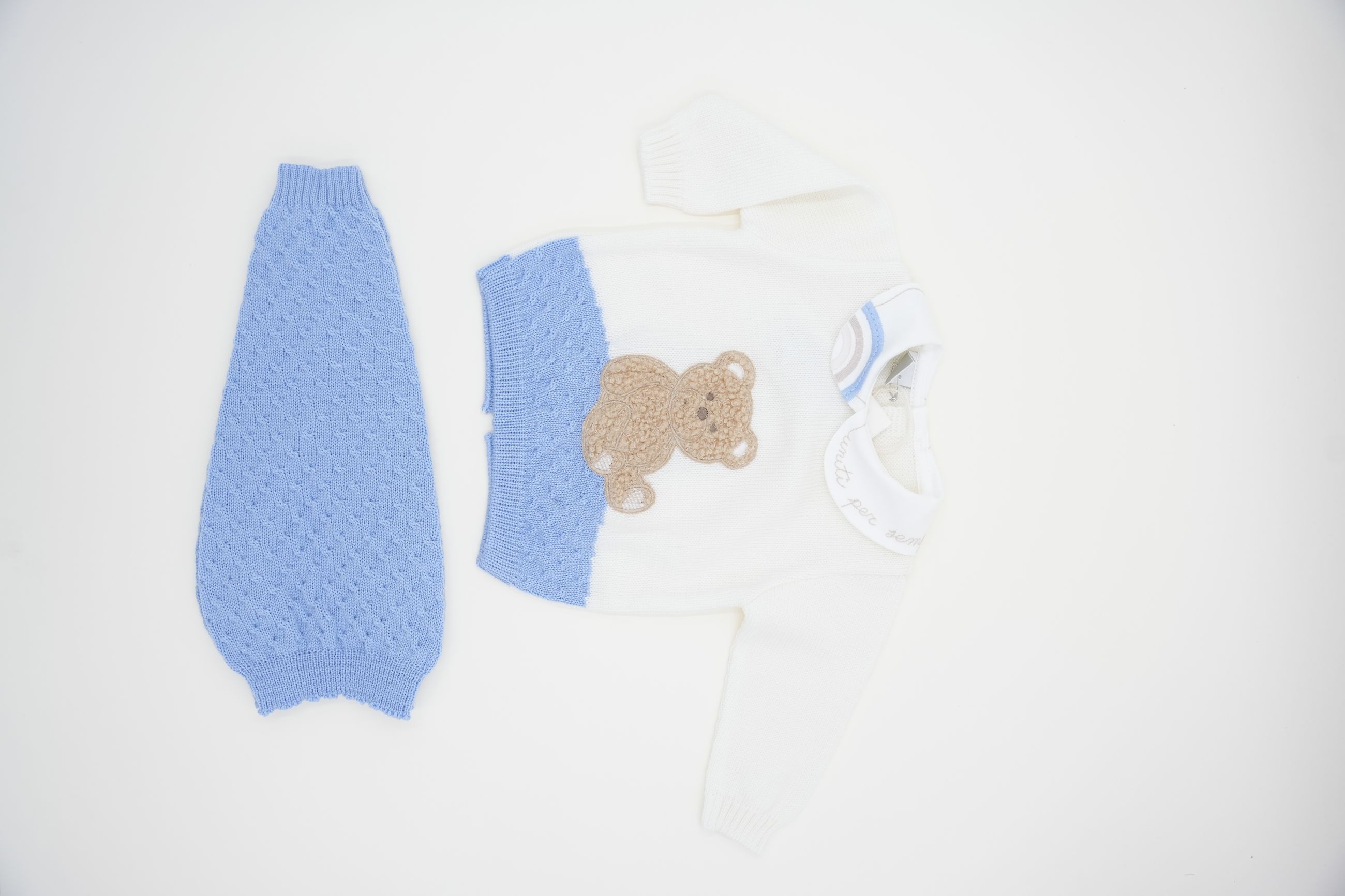 Marlù Accessori Abbigliamento Completo 2 Pezzi Corredino Bimbo