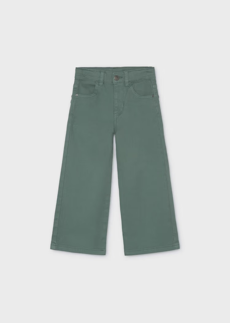 Mayoral Pantaloni Twill Wide Bambine E Ragazze