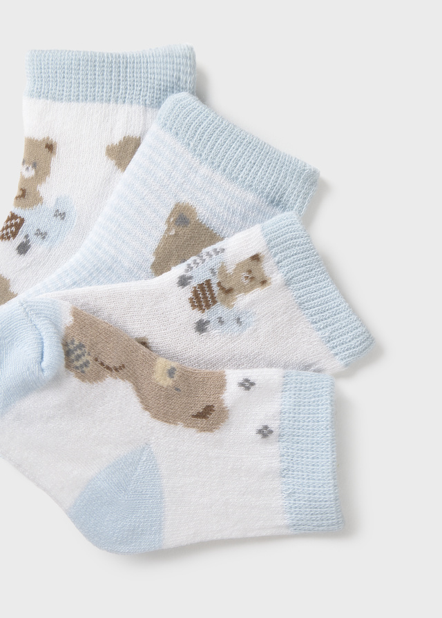 Mayoral Newborn Accessori Abbigliamento Set 4 Calze Corte Bimbo