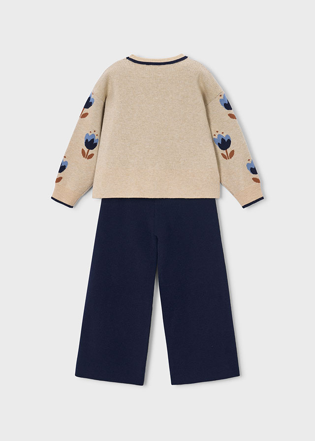 Mayoral Completo Pantalone + Maglione Bambine E Ragazze