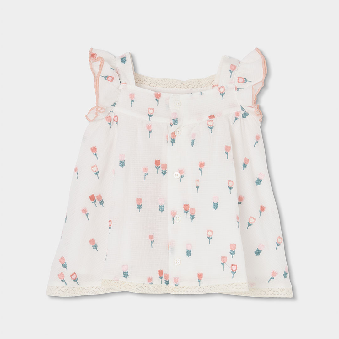 Boboli Abito Vestina Con Culotte Bimba