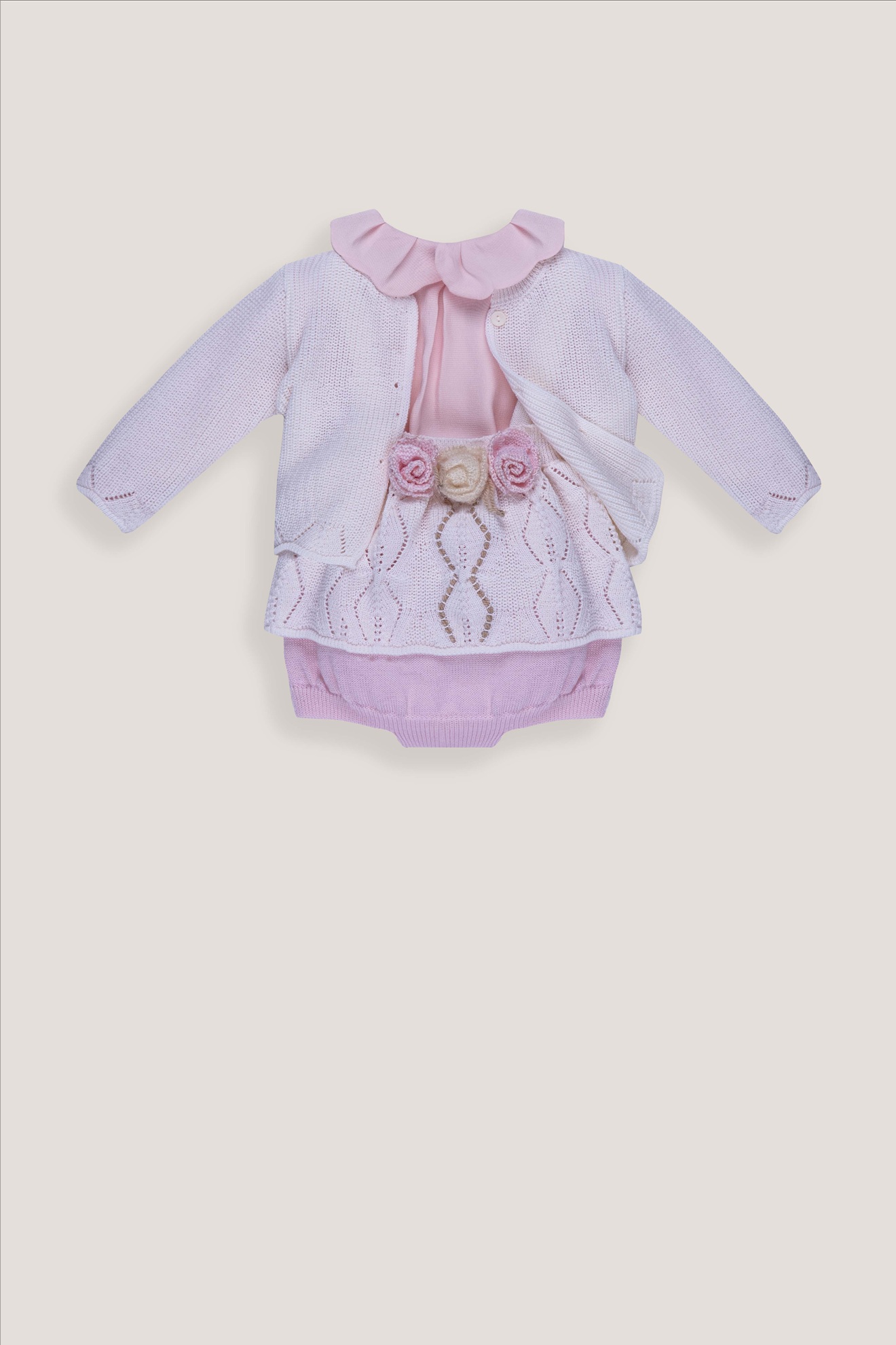 Marlù Accessori Abbigliamento Completo 3 Pezzi Corredino Bimba