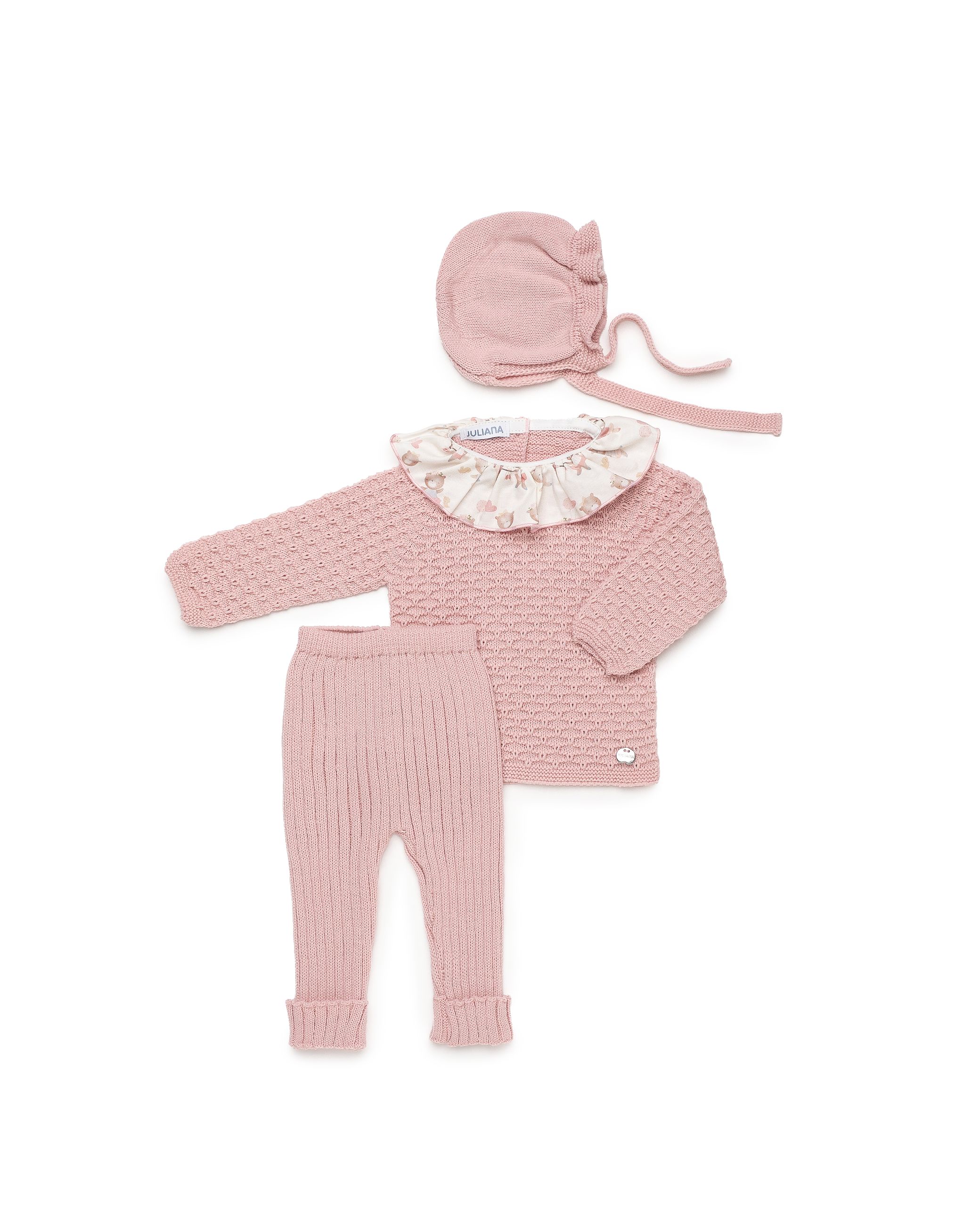 Juliana Accessori Abbigliamento Completo 3 Pezzi Corredino Bimba