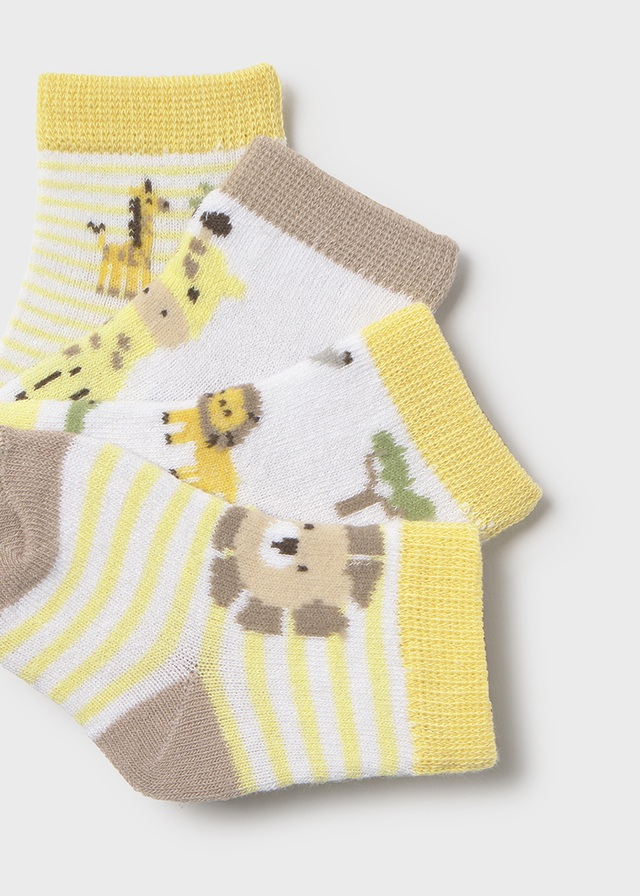 Mayoral Newborn Accessori Abbigliamento Set 4 Calze Corte Bimbo