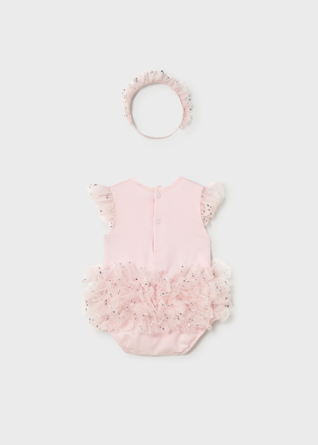 Mayoral Newborn Accessori Abbigliamento Body + Fascetta Bimba