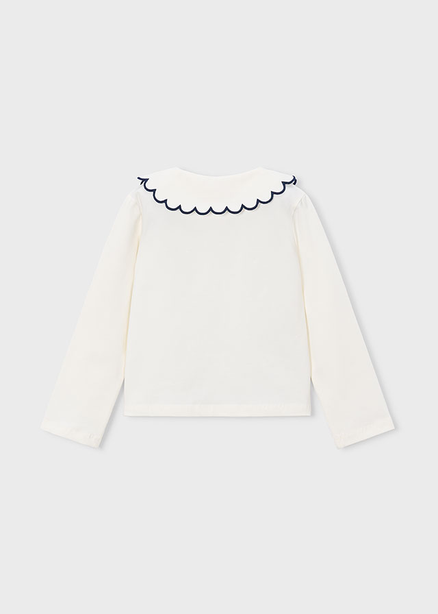 Mayoral T-shirt Polo Manica Lunga Bambine E Ragazze