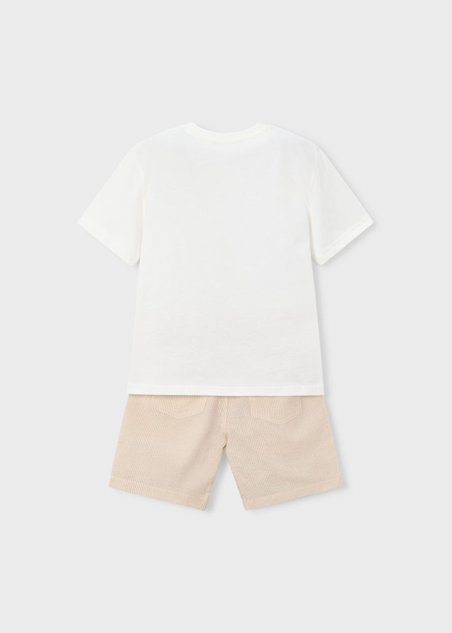 Mayoral Completo Bermuda + T-shirt Bambini E Ragazzi