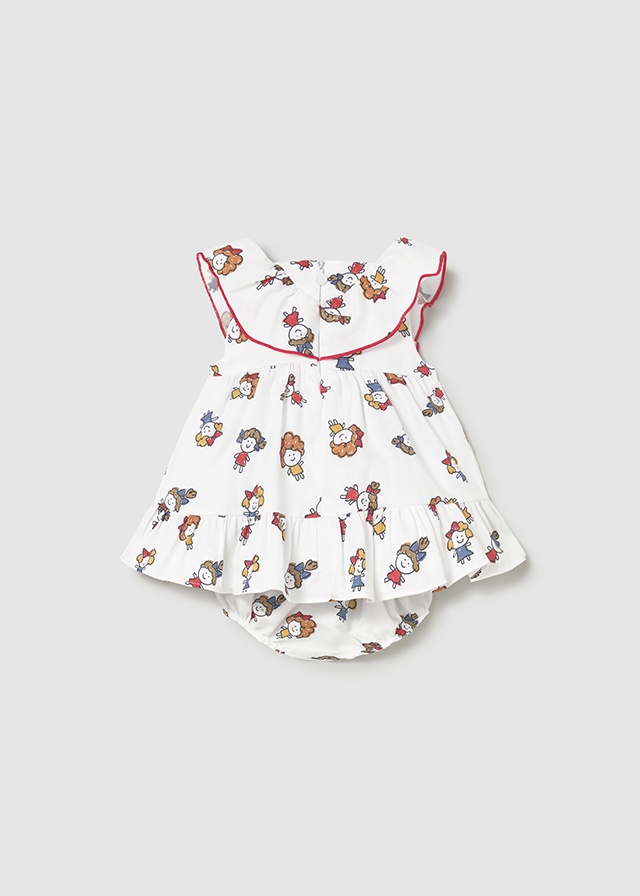 Mayoral Newborn Abito Stampato Bimba