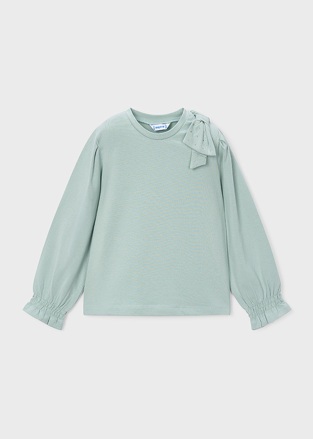 Mayoral T-shirt Con Fiocco Bambine E Ragazze