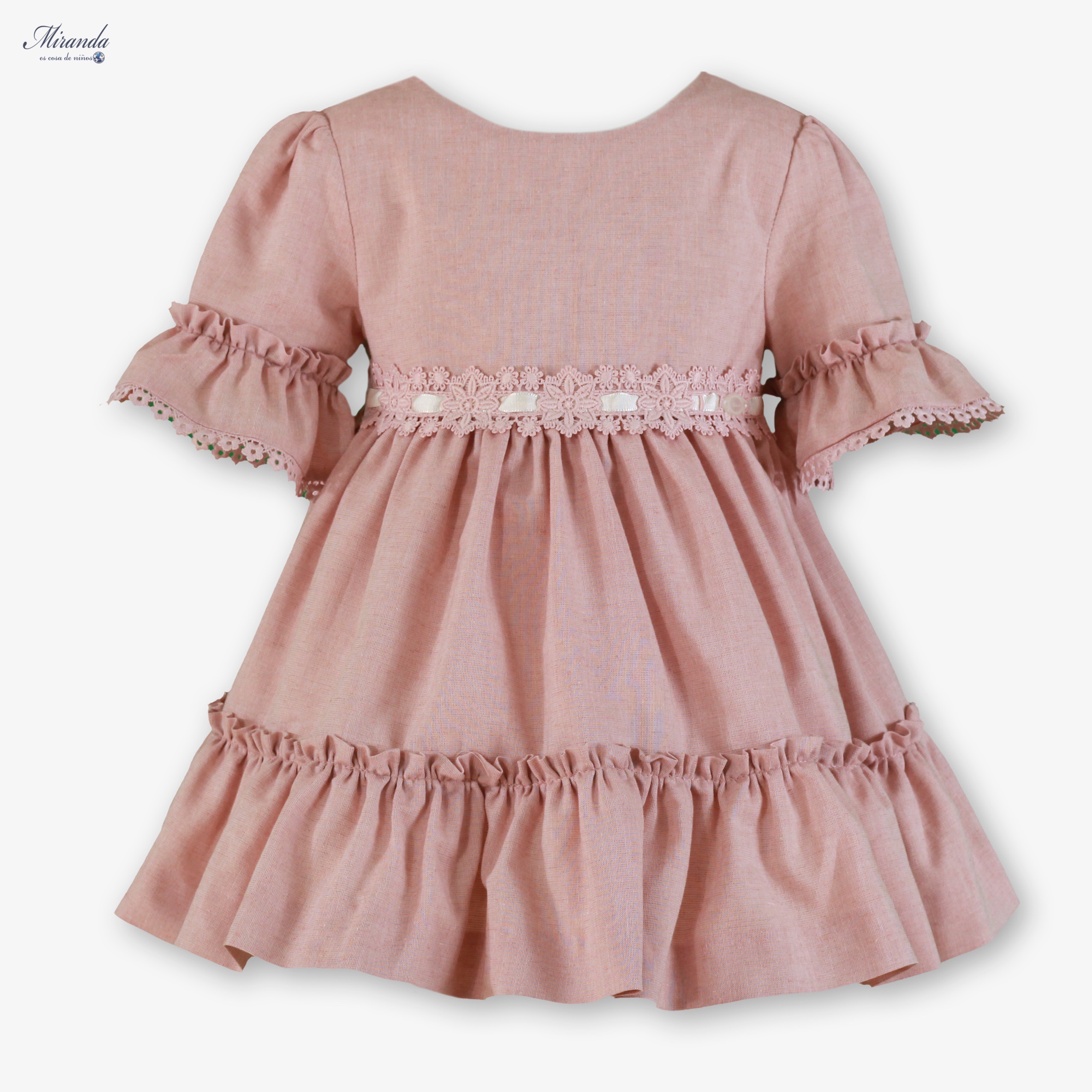 Miranda Abito Con Pizzo Bambine E Ragazze
