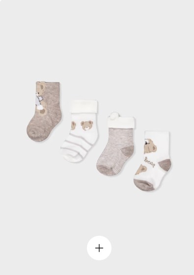 Mayoral Newborn Accessori Abbigliamento Set 4 Calze Corte Bimbo