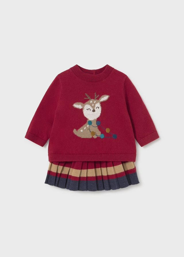 Mayoral Newborn Completo Gonna + Maglia Bimba