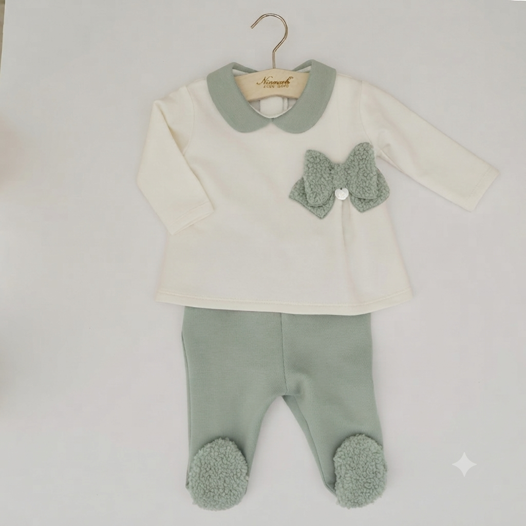 Ninnaoh Pure Love Accessori Abbigliamento Completo 2 Pezzi Corredino Bimba