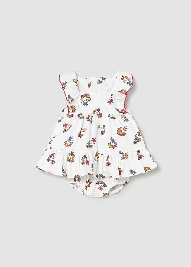 Mayoral Newborn Abito Stampato Bimba