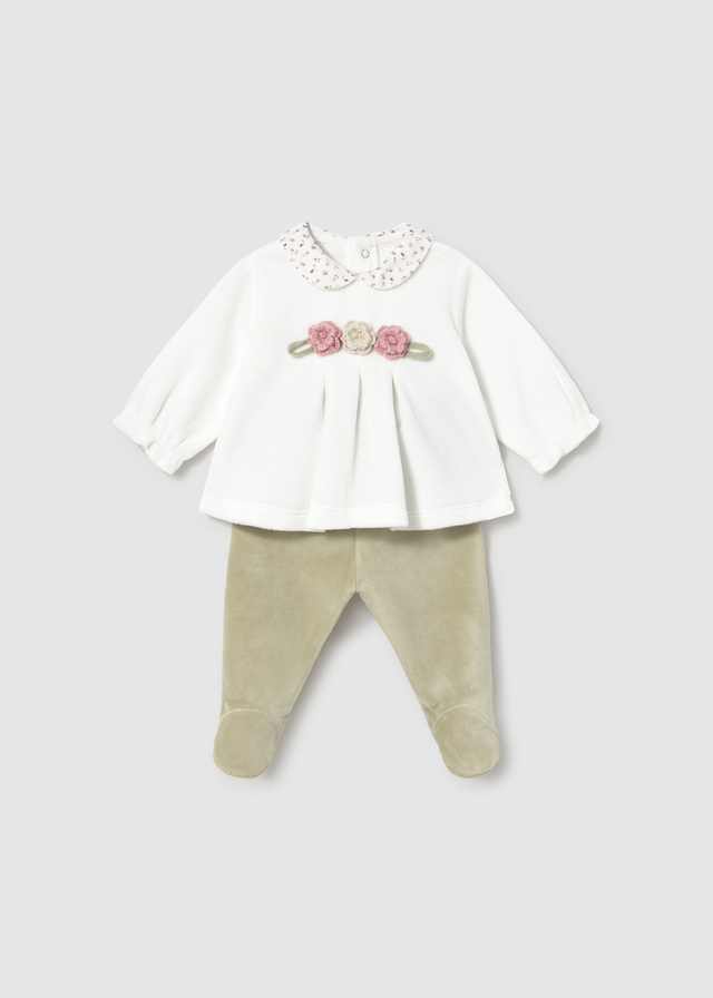 Mayoral Newborn Accessori Abbigliamento Completo 2 Pezzi Corredino Bimba