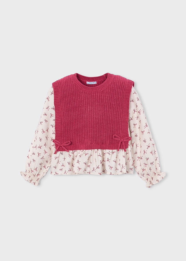 Mayoral Maglia Con Gilet Bambine E Ragazze