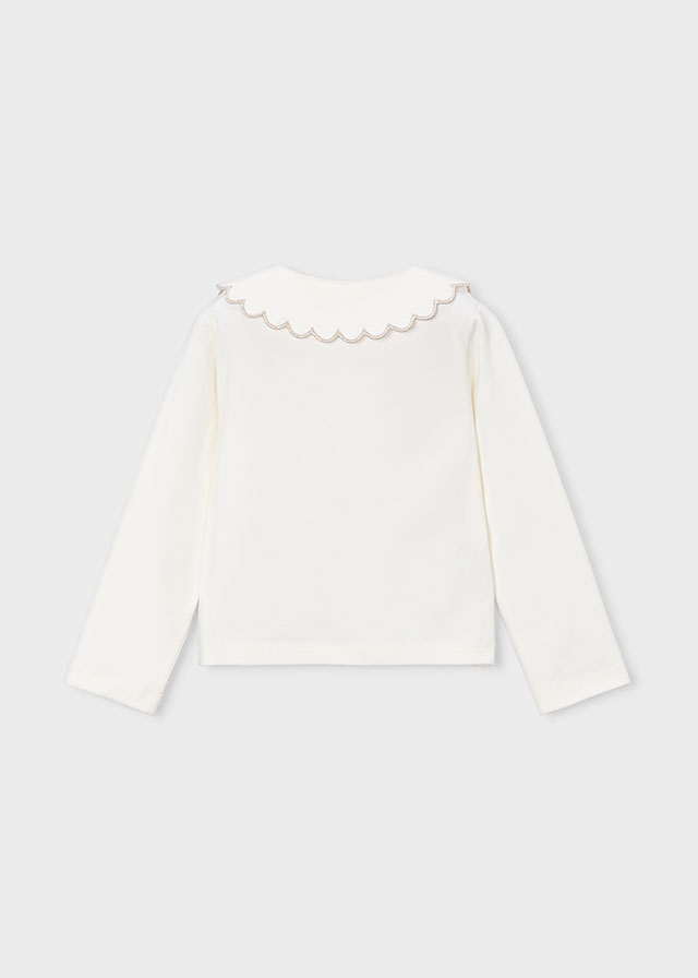 Mayoral T-shirt Polo Manica Lunga Bambine E Ragazze
