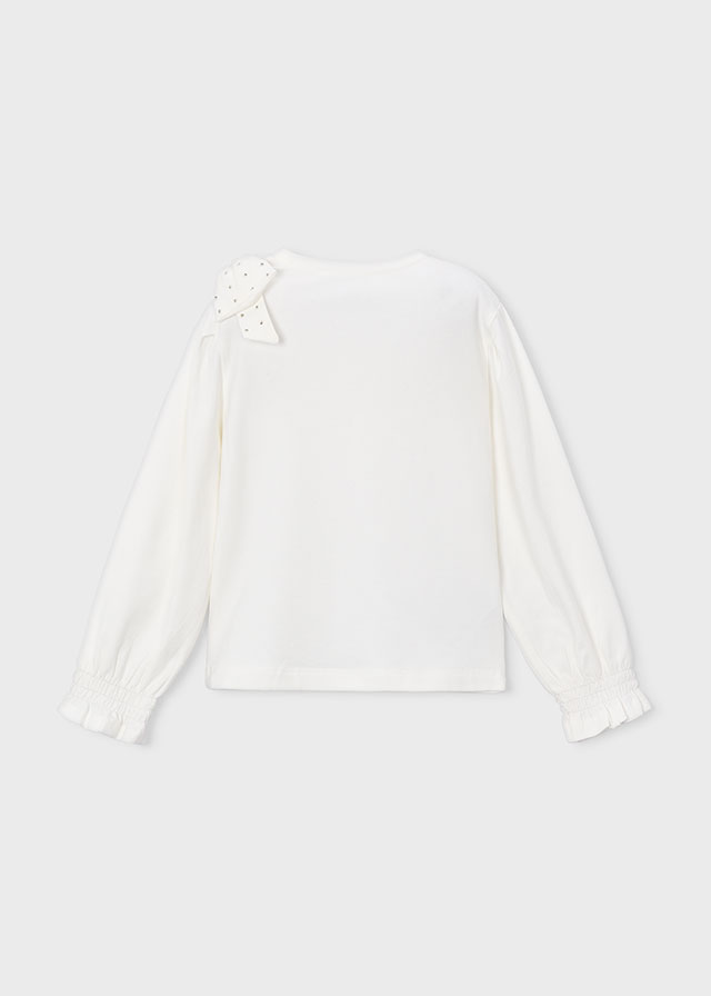 Mayoral T-shirt Con Fiocco Bambine E Ragazze