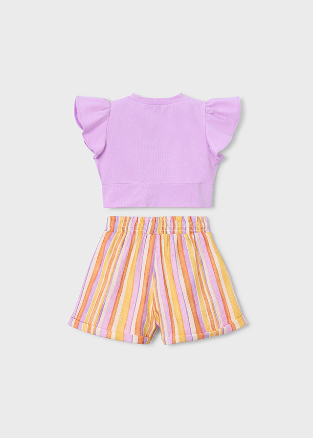 Mayoral Completo Short + Blusa Bambine E Ragazze