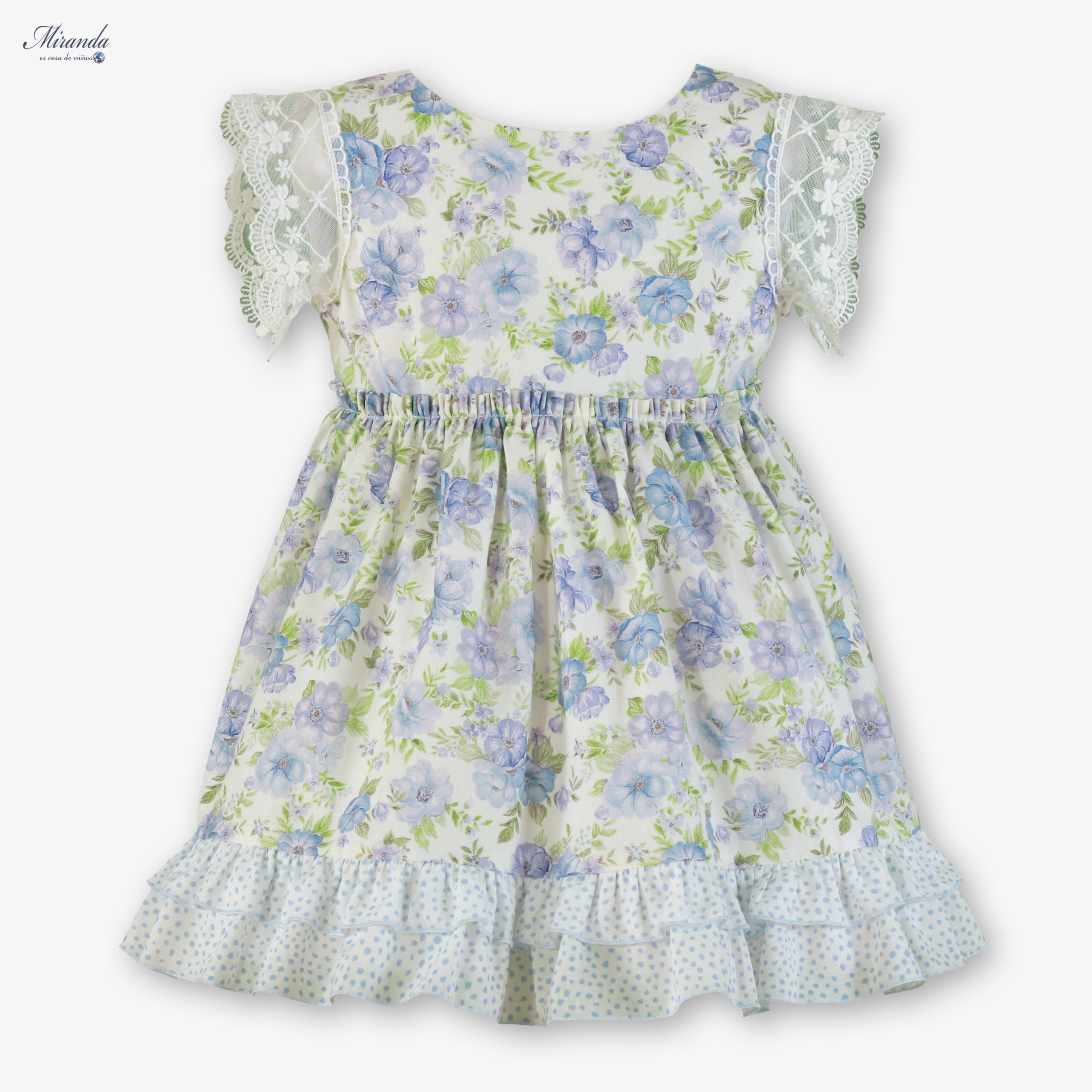 Miranda Abito Con Pizzo Bambine E Ragazze
