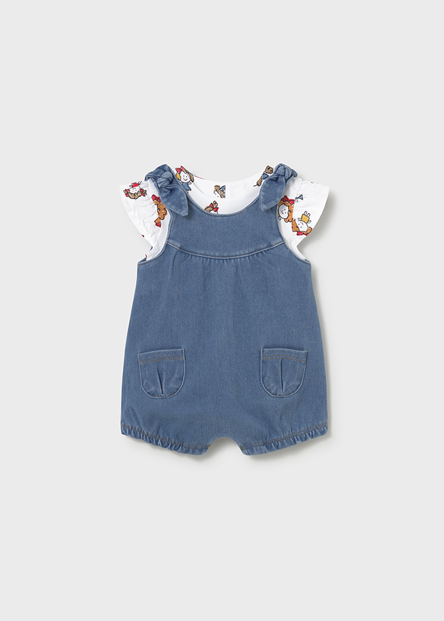 Mayoral Newborn Abito Salopette Bimba