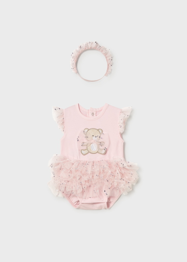 Mayoral Newborn Accessori Abbigliamento Body + Fascetta Bimba