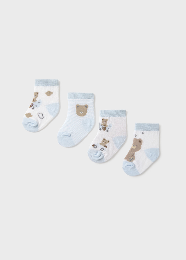 Mayoral Newborn Accessori Abbigliamento Set 4 Calze Corte Bimbo