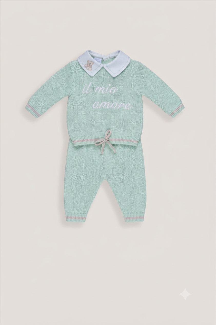 Marlù Accessori Abbigliamento Completo 2 Pezzi Corredino Bimbo